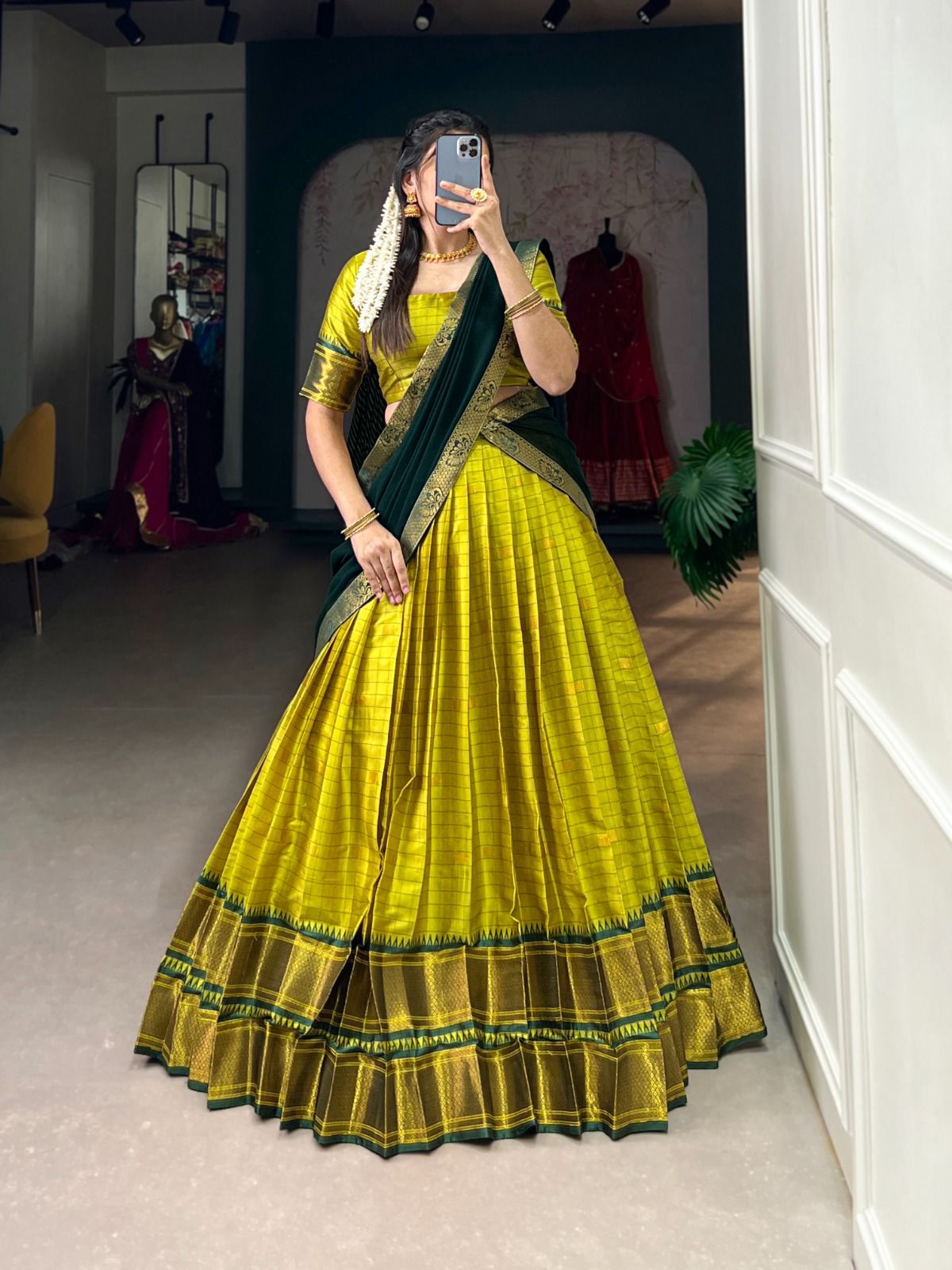 Cotton Silk Dhavani Collection – ₹1399