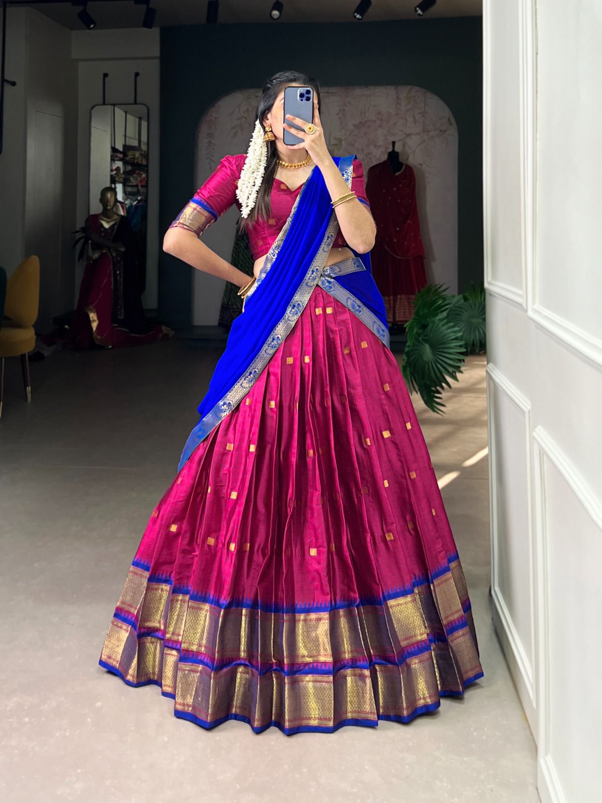 Cotton Silk Dhavani Collection – ₹1399