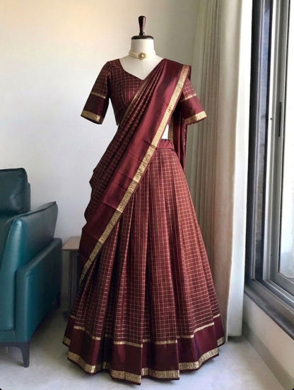 Georgette Viscose Skirt, Blouse & Dupatta Set – ₹1399