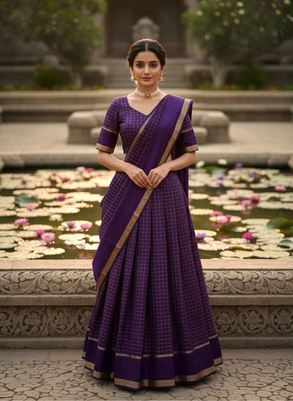 Georgette Viscose Skirt, Blouse & Dupatta Set – ₹1399