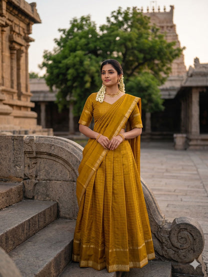 Georgette Viscose Skirt, Blouse & Dupatta Set – ₹1399