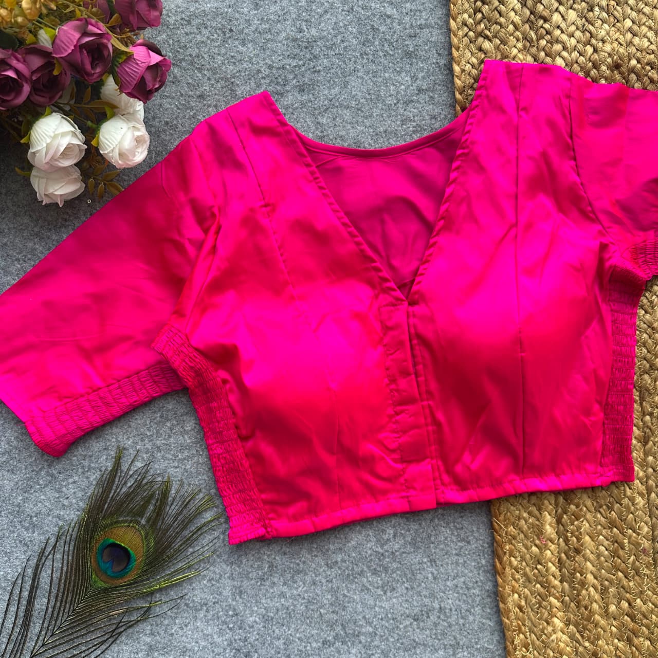 Side Elastic Stretchable Blouse – ₹699