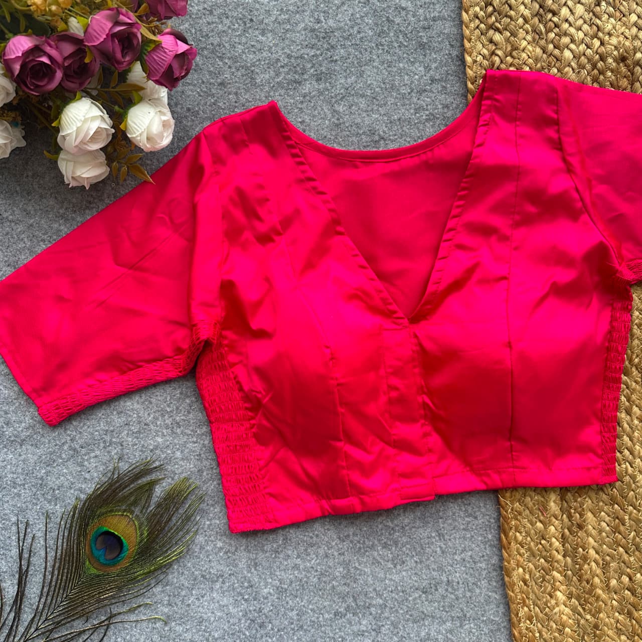 Side Elastic Stretchable Blouse – ₹699