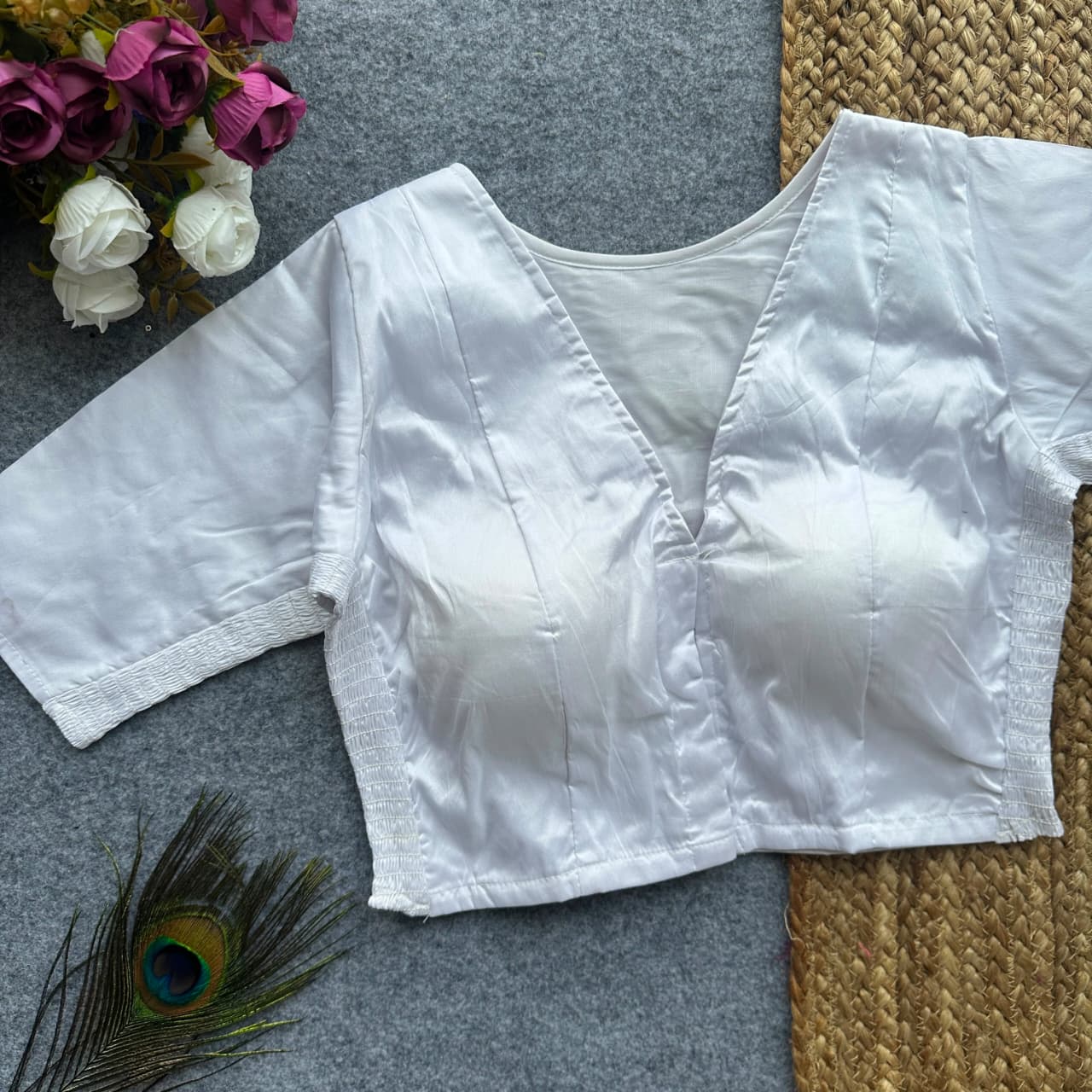Side Elastic Stretchable Blouse – ₹699