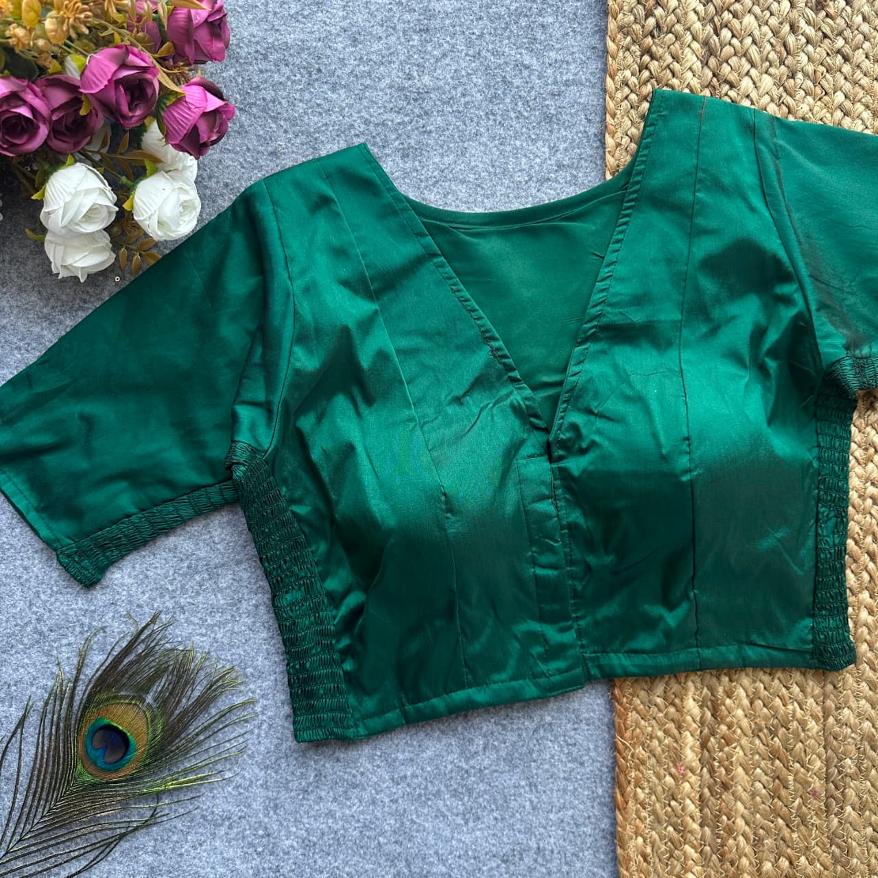 Side Elastic Stretchable Blouse – ₹699