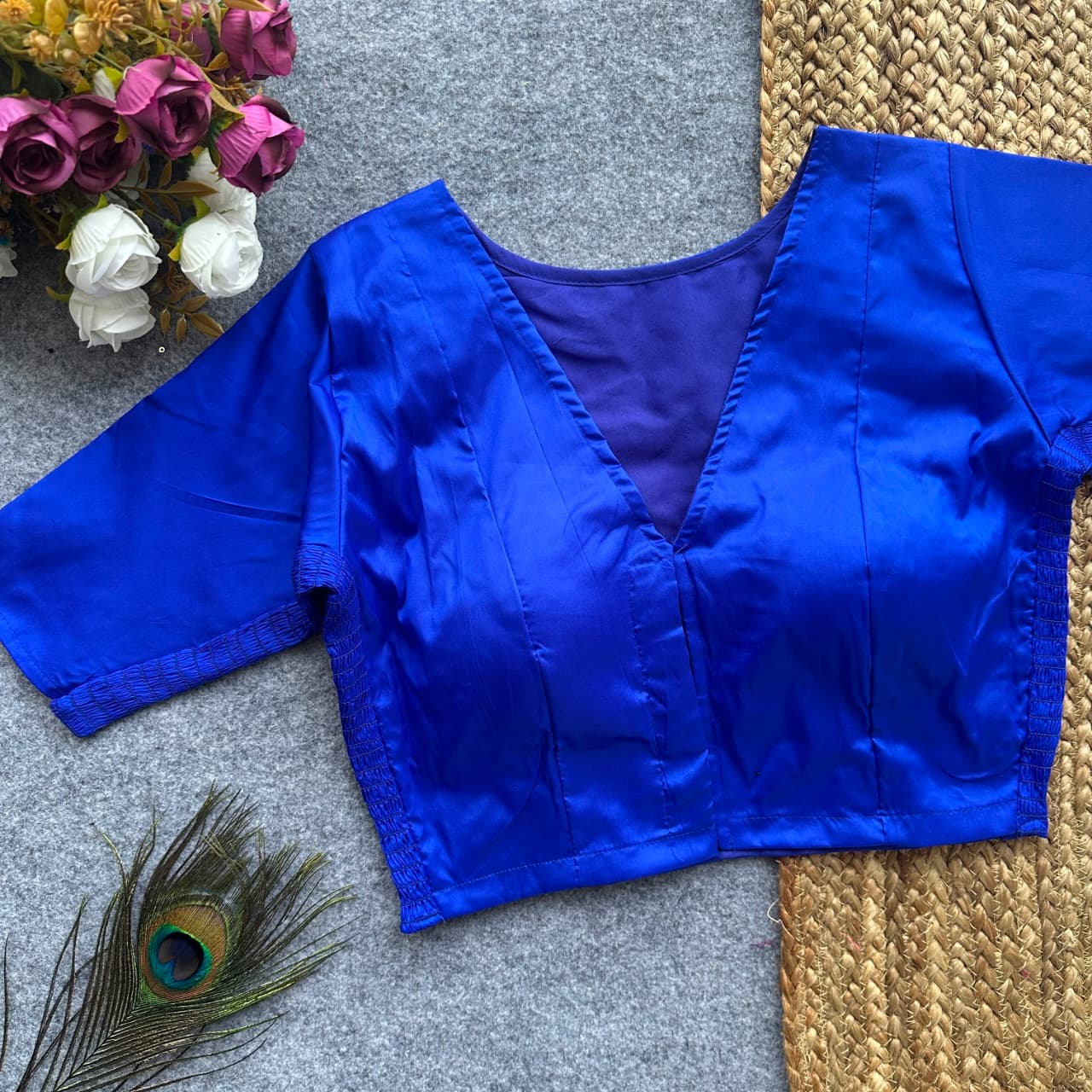 Side Elastic Stretchable Blouse – ₹699