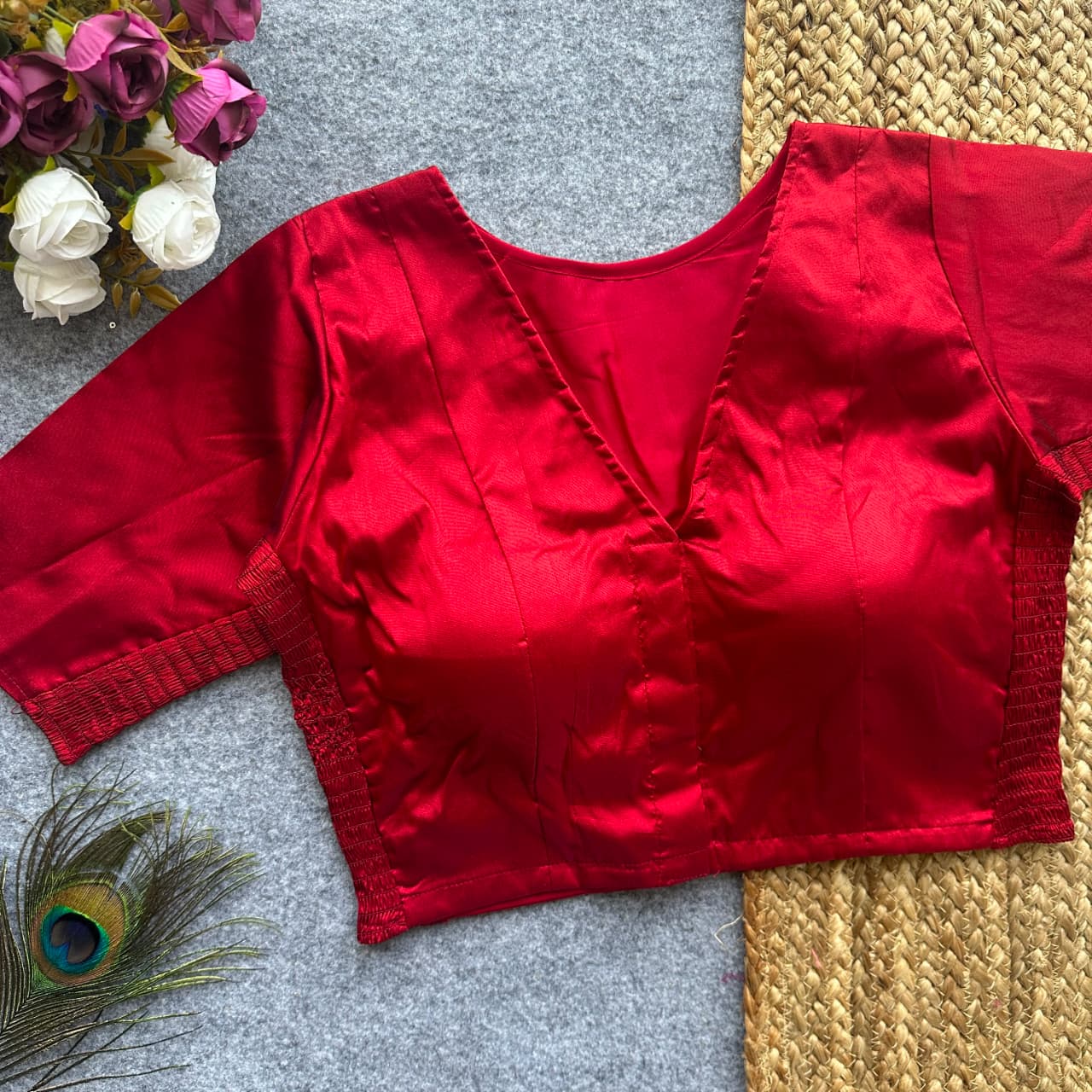 Side Elastic Stretchable Blouse – ₹699