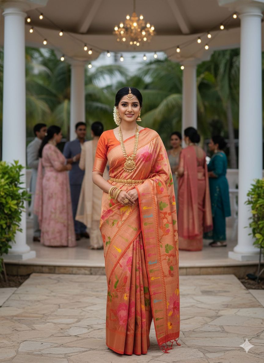 Tissue Paithani Silk Saree – ₹1450
