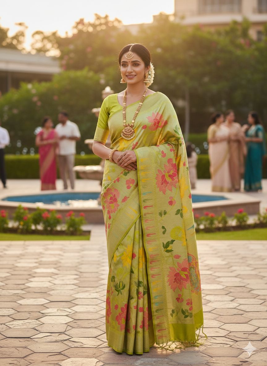 Tissue Paithani Silk Saree – ₹1450