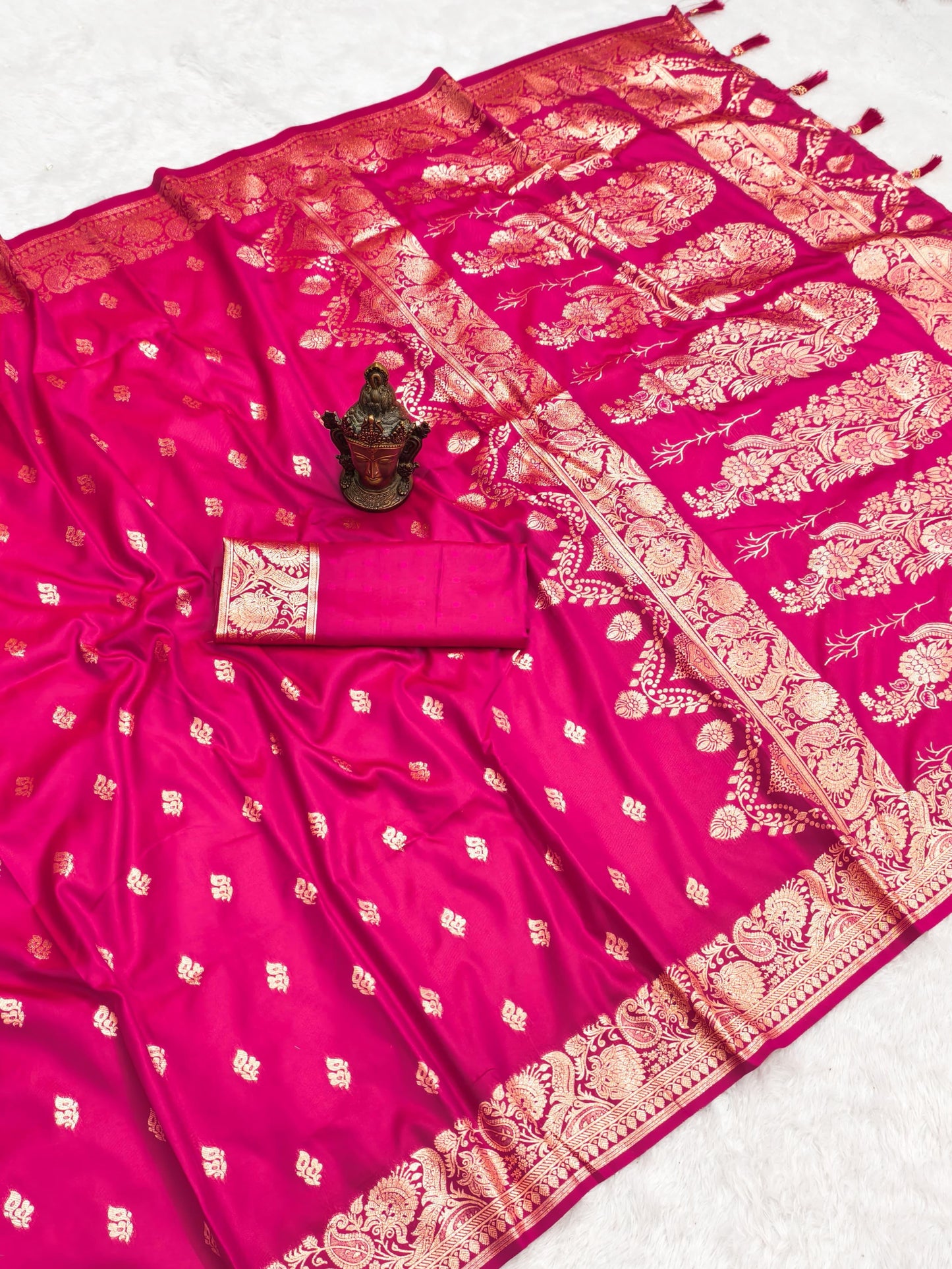 Soft Two Tone Silk Banarasi Weaving Saree – ₹1399