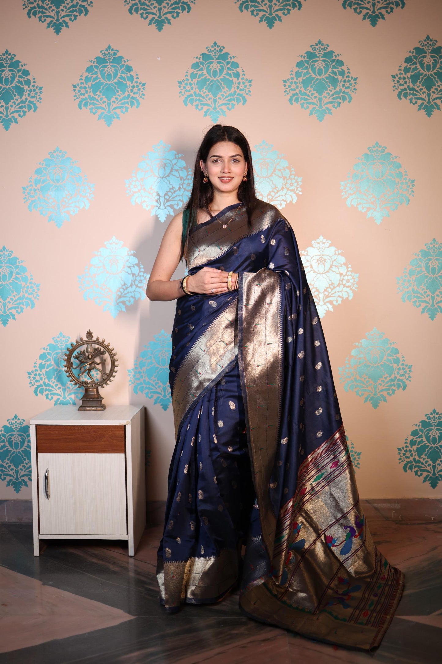 Soft Semi Paithani Silk Saree – ₹950