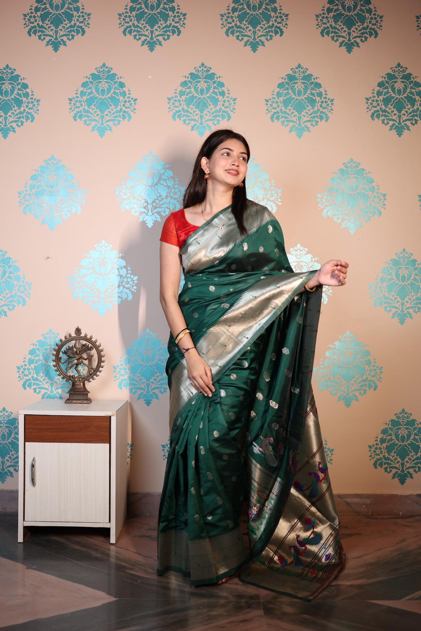 Soft Semi Paithani Silk Saree – ₹950