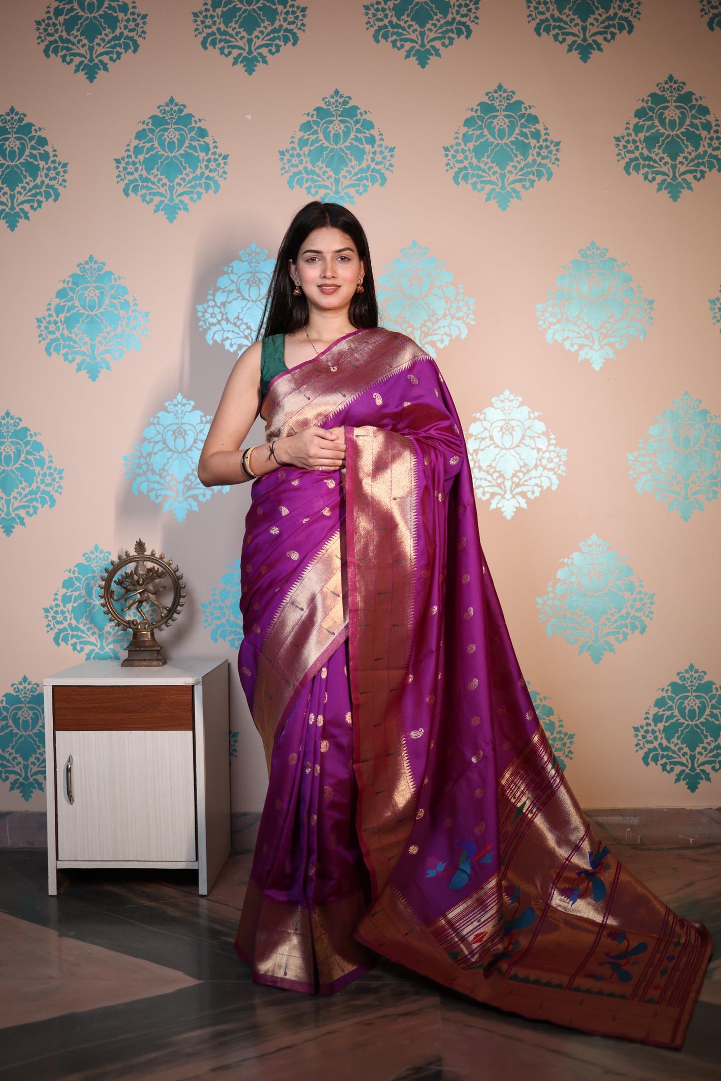 Soft Semi Paithani Silk Saree – ₹950