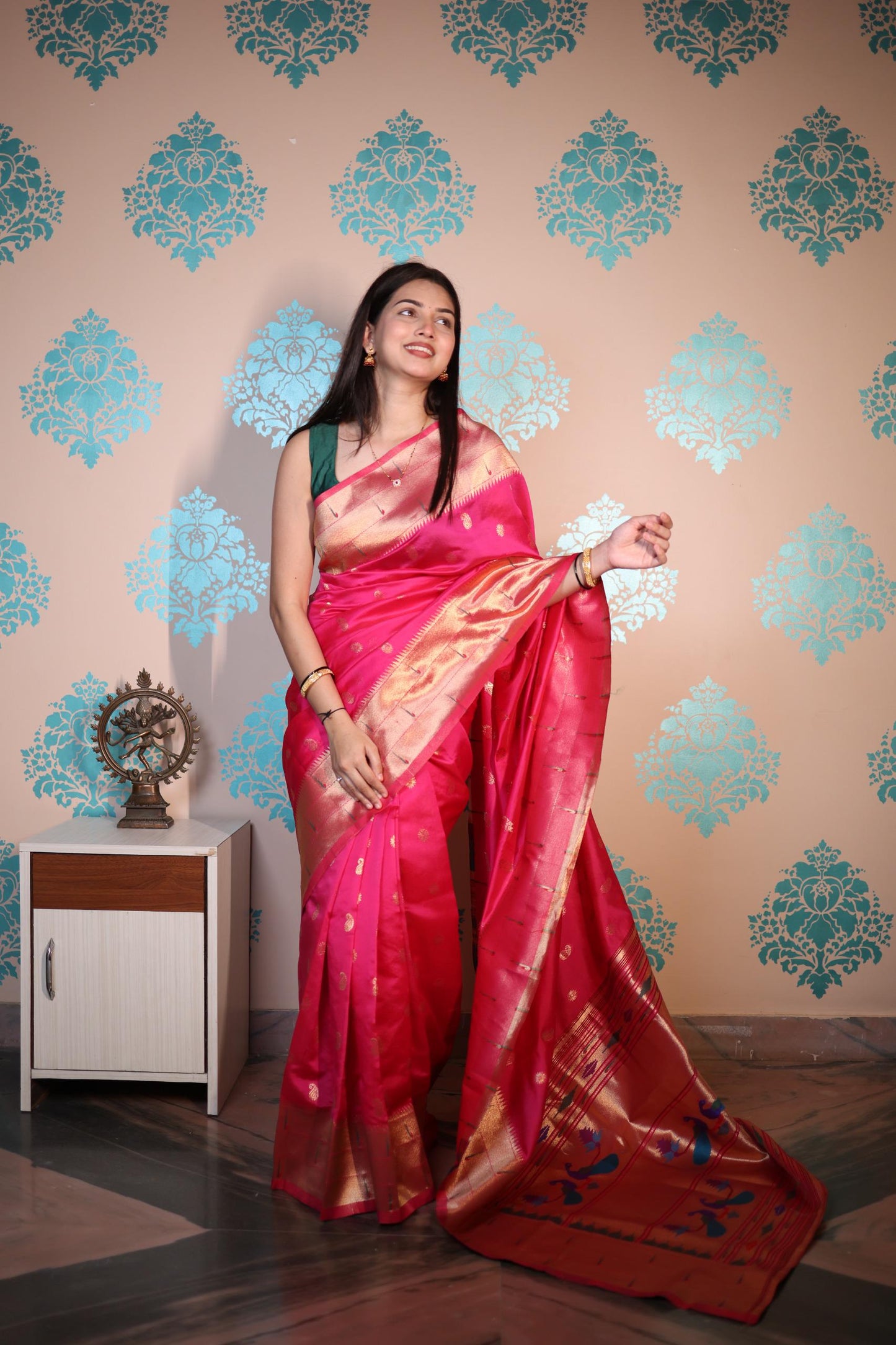 Soft Semi Paithani Silk Saree – ₹950