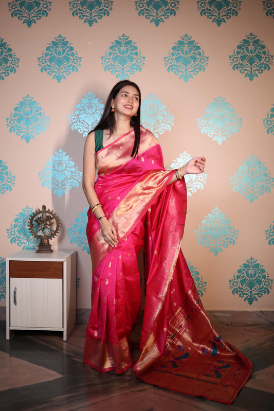 Soft Semi Paithani Silk Saree – ₹950