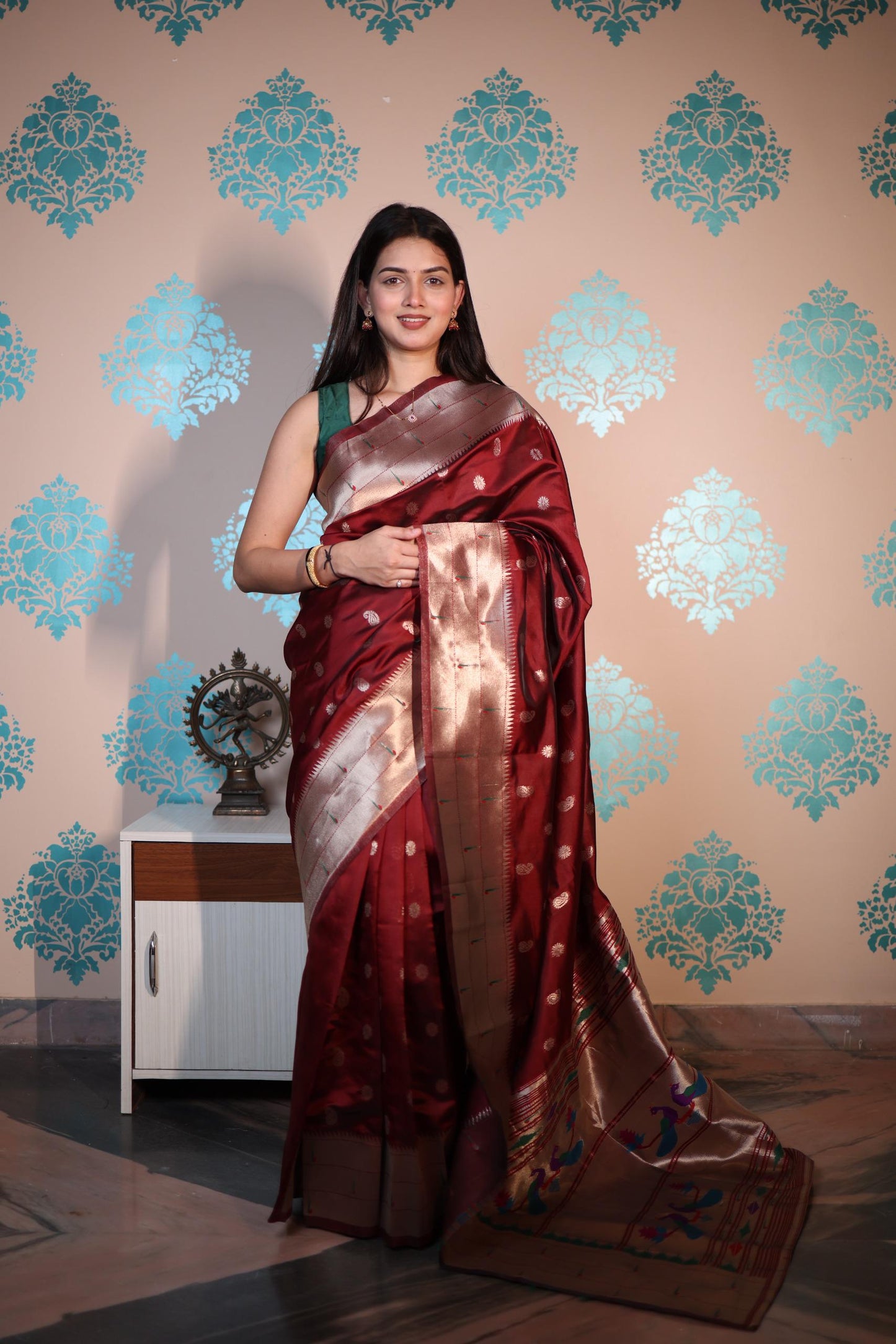 Soft Semi Paithani Silk Saree – ₹950