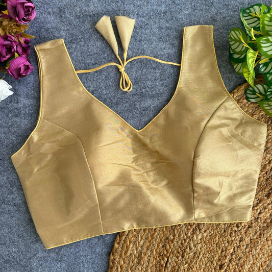 Soft South Tissue Silk Readymade Blouse – ₹499