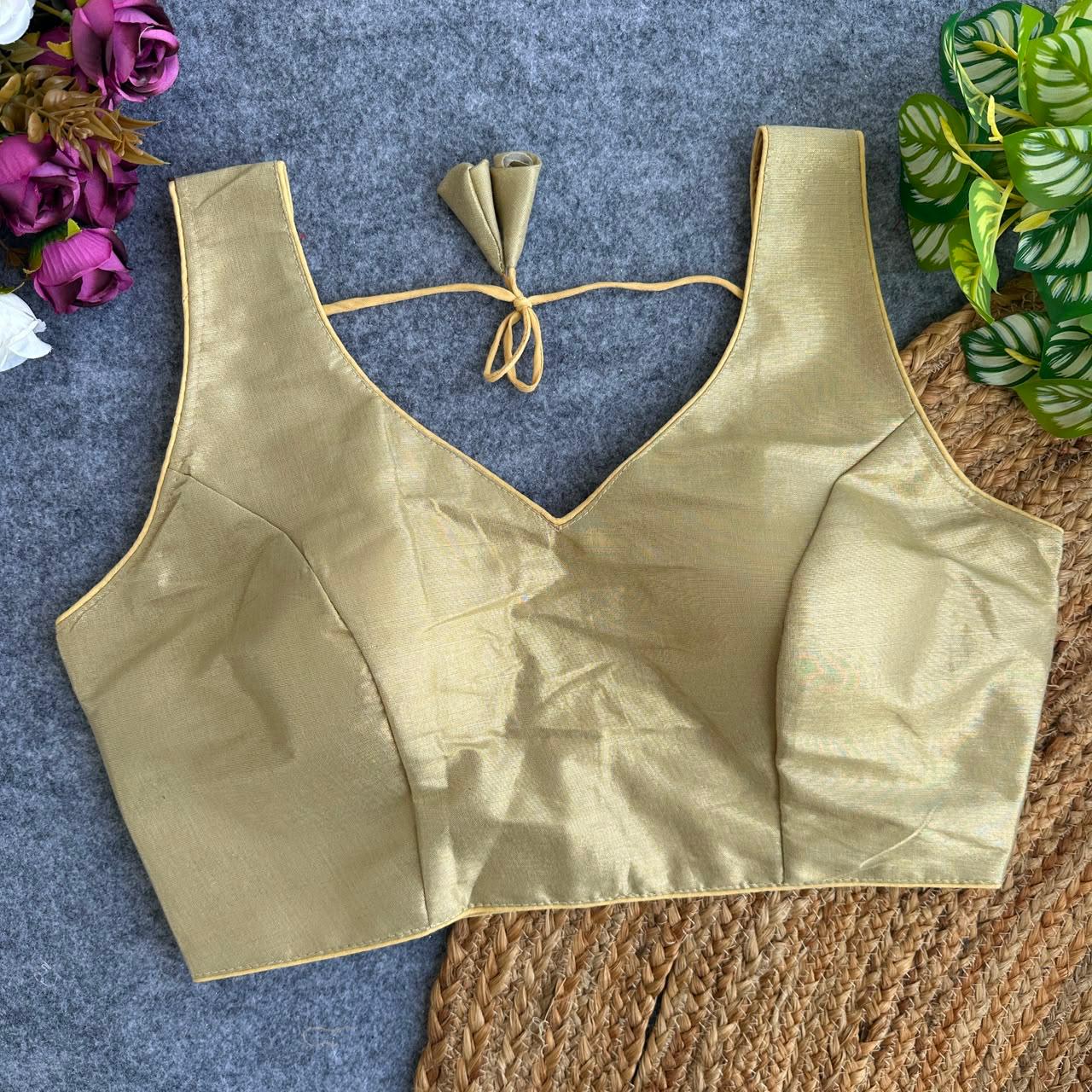 Soft South Tissue Silk Readymade Blouse – ₹499