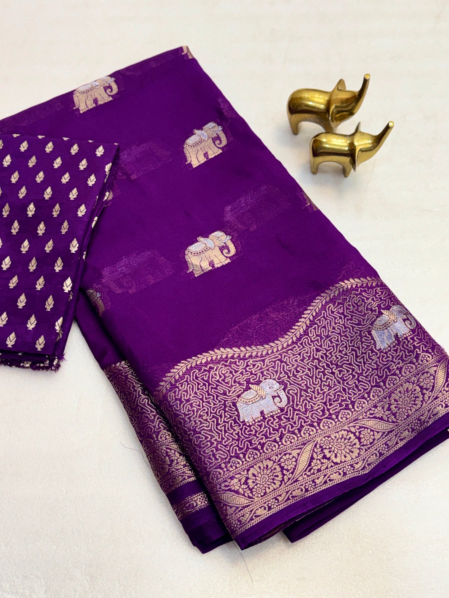 Soft Viscose Silk Saree with Zari Weaving Borders – ₹1399