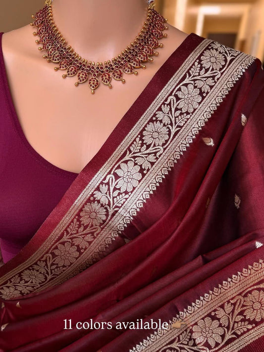 Soft Banarasi Silk Weaving Saree – ₹1399