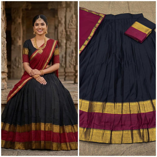 Kanchi Cotton Silk Lehenga Set