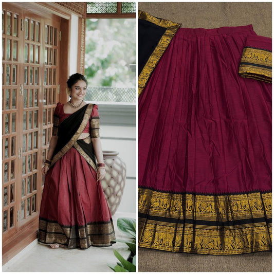 Kanchi Cotton Silk Lehenga Set