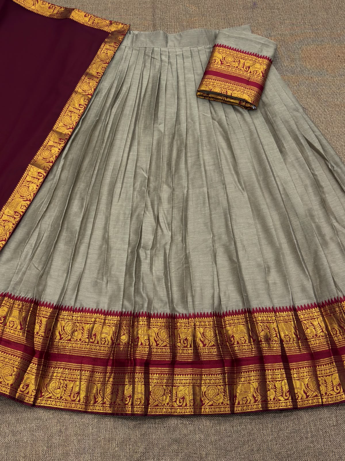 Kanchi Cotton Silk Lehenga Set