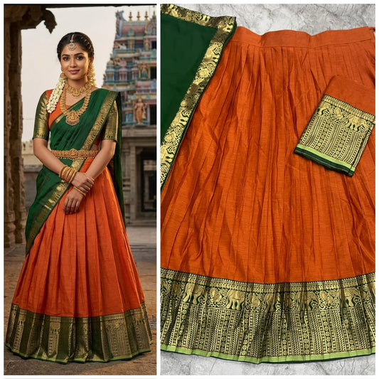 Kanchi Cotton Silk Lehenga Set