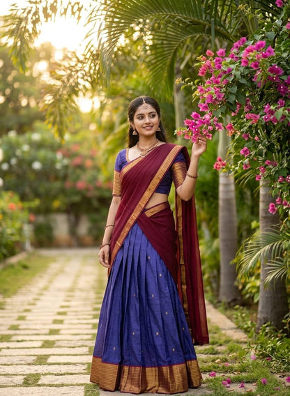 Kanchi Cotton Silk Lehenga Set