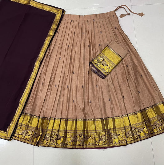 Kanchi Cotton Silk Lehenga Set