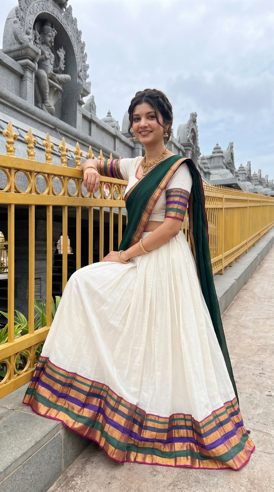 Kanchi Cotton Silk Lehenga Set