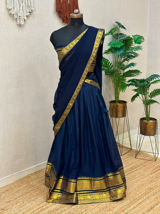 Kanchi Cotton Silk Lehenga Set