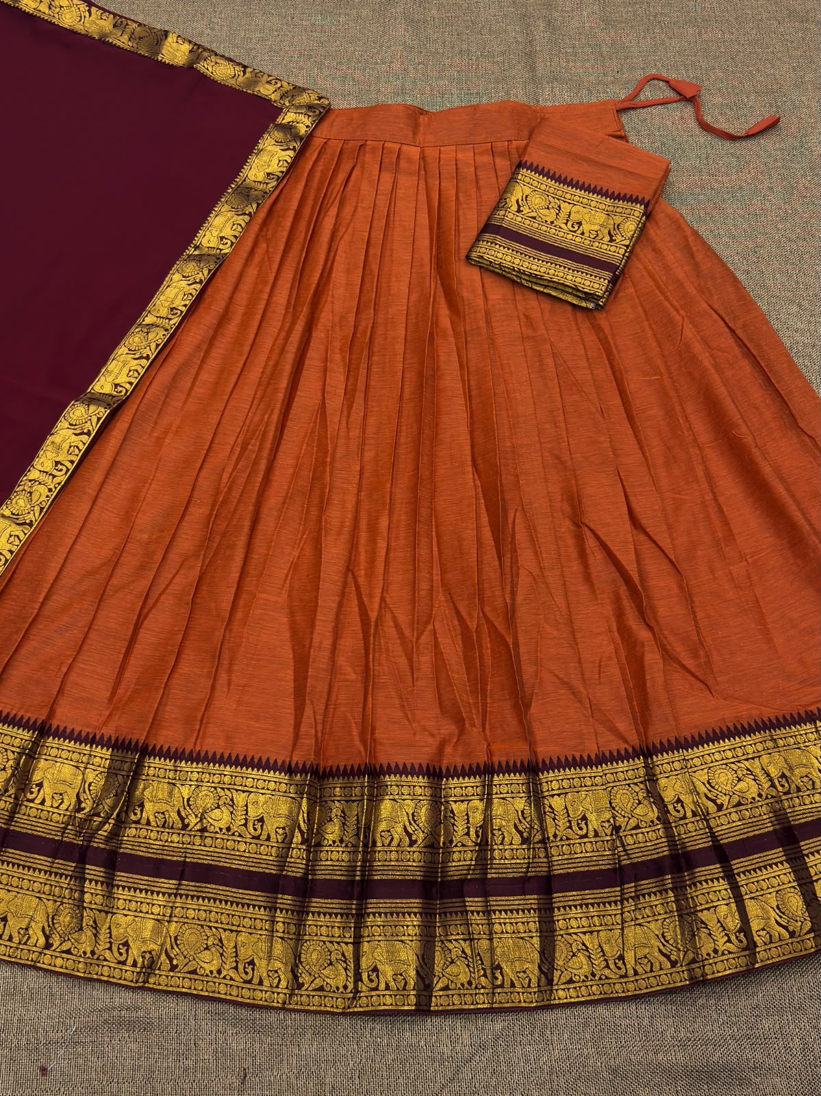 Kanchi Cotton Silk Lehenga Set