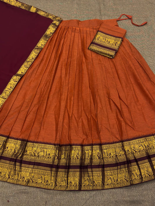 Kanchi Cotton Silk Lehenga Set