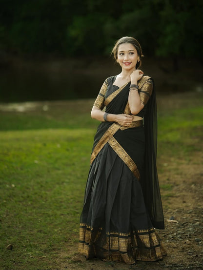 Kanchi Cotton Silk Lehenga Set