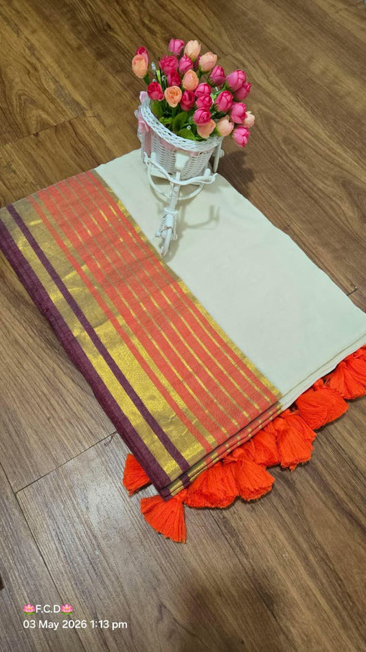 Mul Cotton Saree – ₹999