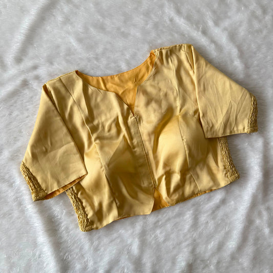 Maslin Silk Readymade Side Elastic Stretchable Blouse – ₹699