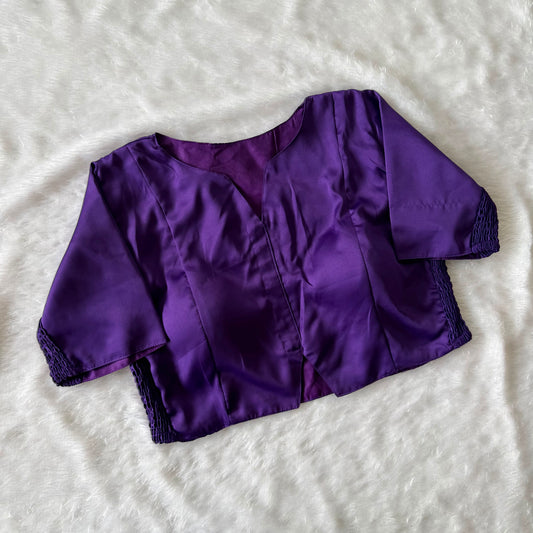 Maslin Silk Readymade Side Elastic Stretchable Blouse – ₹699