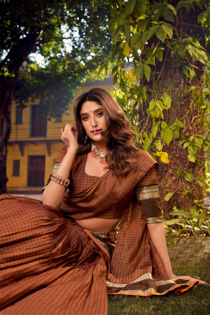 Chettinad Cotton Readymade Dhavani / Half Saree Collection – ₹1799