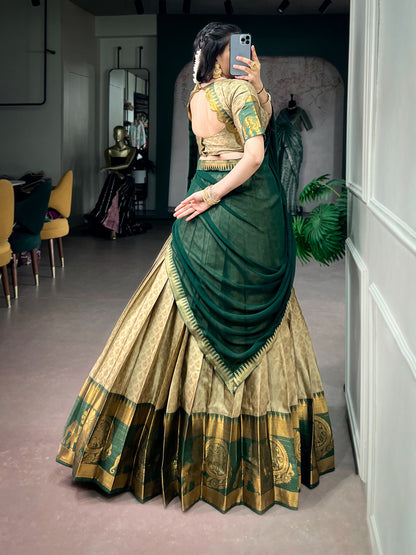 Cotton Silk Readymade Dhavani / Half Saree Collection – ₹1499