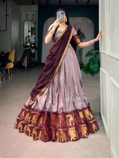 Cotton Silk Readymade Dhavani / Half Saree Collection – ₹1399