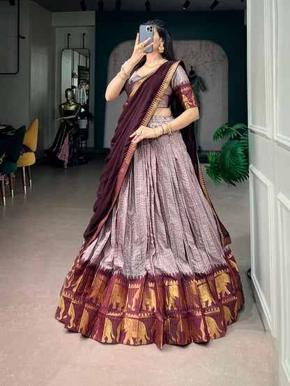 Cotton Silk Readymade Dhavani / Half Saree Collection – ₹1399