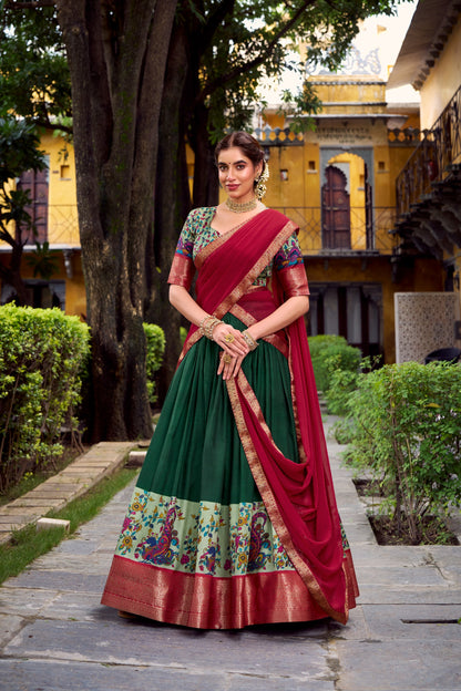 Dola Silk Readymade Dhavani / Half Saree Collection – ₹1399