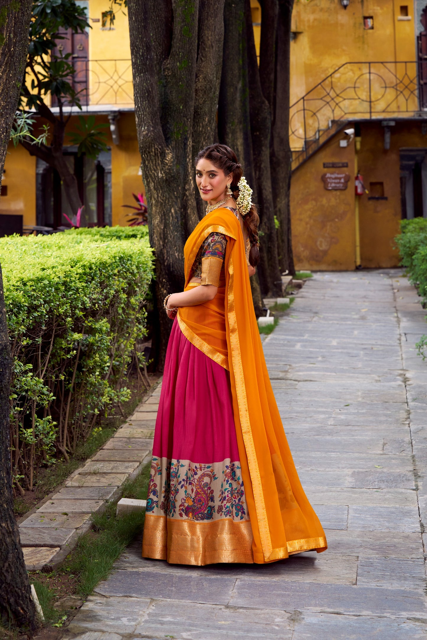 Dola Silk Readymade Dhavani / Half Saree Collection – ₹1399