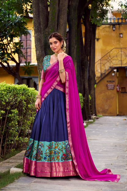 Dola Silk Readymade Dhavani / Half Saree Collection – ₹1399