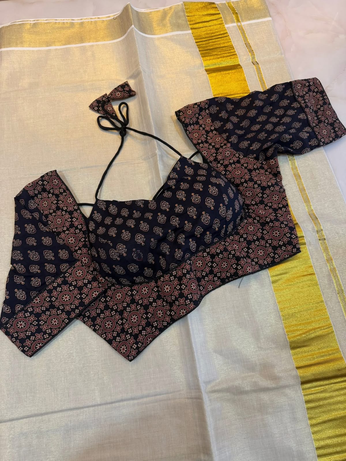 Madhubala Readymade Halter Neck Blouse – ₹699