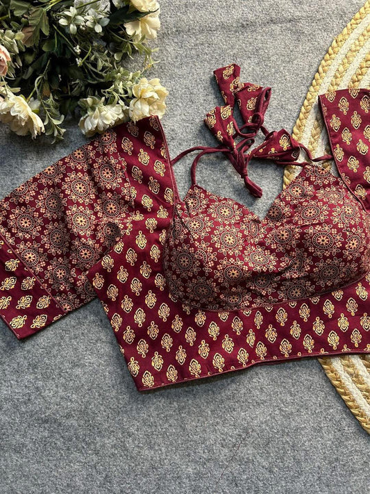 Madhubala Readymade Halter Neck Blouse – ₹699