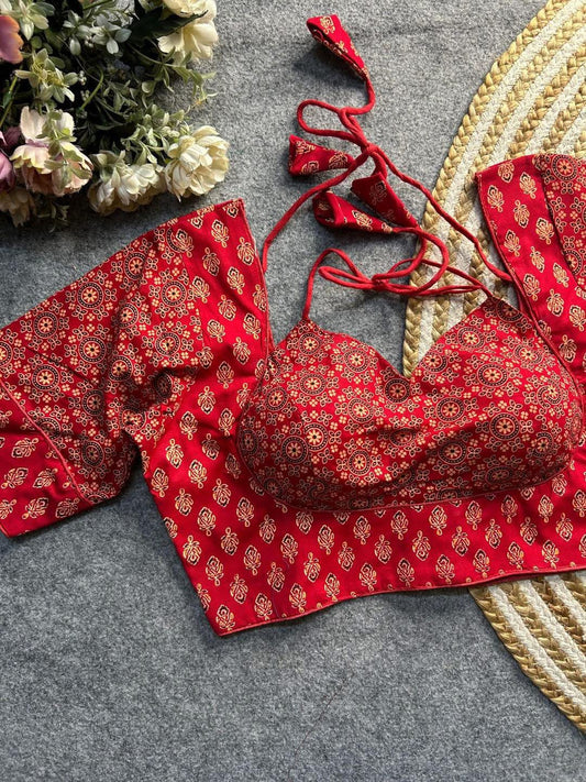 Madhubala Readymade Halter Neck Blouse – ₹699