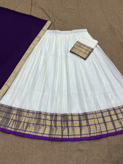 Mul Chanderi Cotton Readymade Dhavani / Half Saree Collection – ₹1399