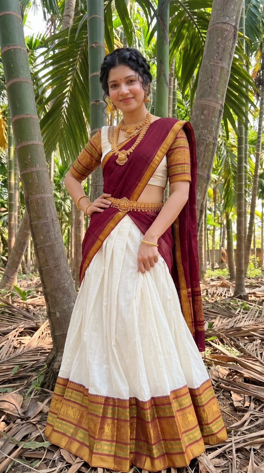 Mul Chanderi Cotton Readymade Dhavani / Half Saree Collection – ₹1399